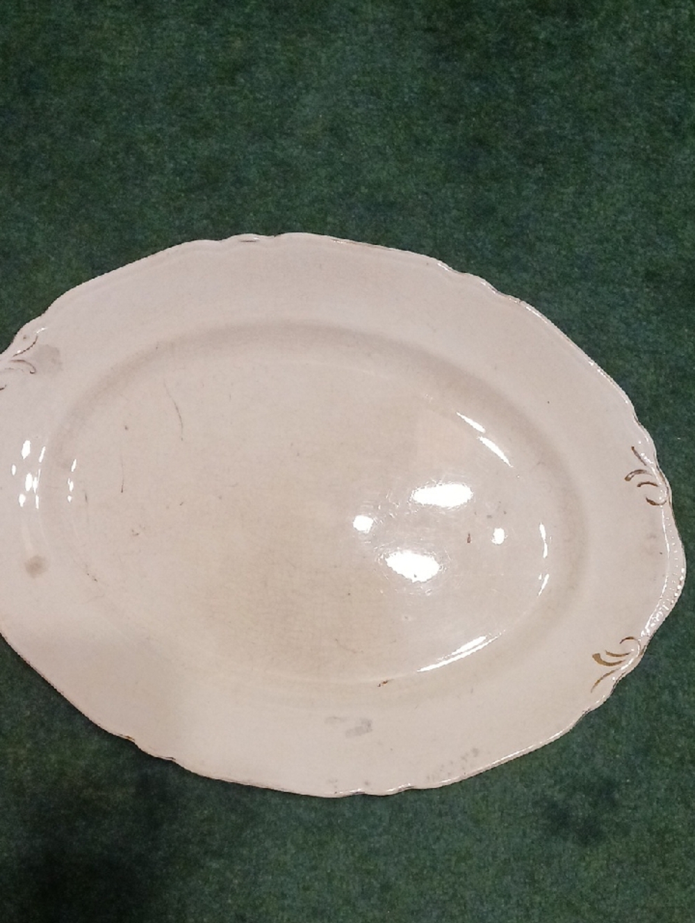 Crown Potteries Co. Serving Platter Made In USA